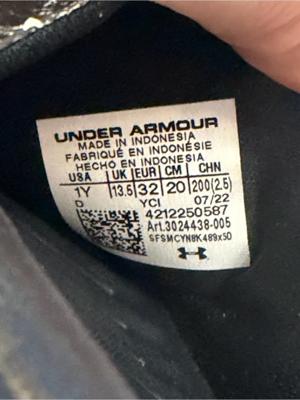 Under Armour Black Slides with Neon Pink, Green & Blue Camo Strap